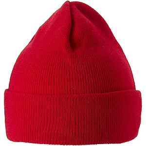 Pletená čepice, červená