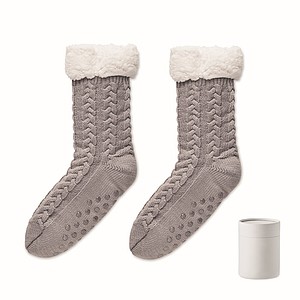 Pletené ponožky 40-43, šedé