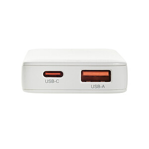 Plochá GaN nabíječka Fluxo RCS 65W s un. konektory, bílá