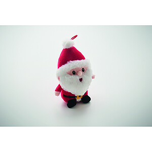 Plyšová figurka Santa, červená