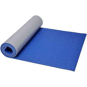Podložka na jógu s šedou spodní stranou, modro šedá - reklamní předměty