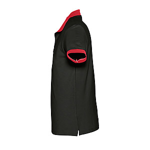 Polokošile SOLS PRINCE, černá/červená, XXL