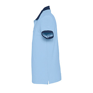 Polokošile SOLS PRINCE,světle modrá/námořní modrá, XXL