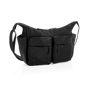 Polstrovaná crossbody taška KENTO URBAN RCS z recyklovanéh, černá