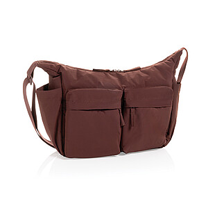 Polstrovaná crossbody taška KENTO URBAN RCS z recyklovanéh, vínová