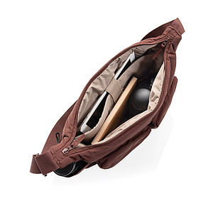 Polstrovaná crossbody taška KENTO URBAN RCS z recyklovanéh, vínová