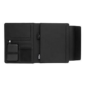 Portfolio A5 s bezdrátovým nabíjením a powerbankou Fiko, černá