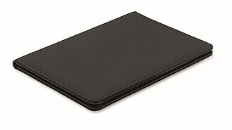 Portfolio A5 z 300D RPET, černá - reklamní desky
