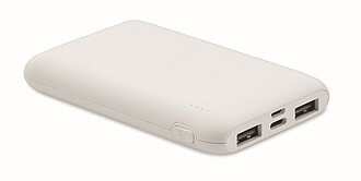 Power banka 5000 mAh, bílá