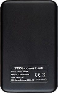 Powerbank 4000mAh se solárním panelem