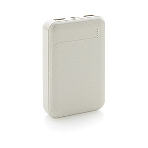 Powerbanka 10 000 mAh z RCS recyklovaného plastu, bílá