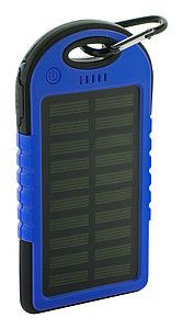 Powerbanka 4000mAh se solárním nabíjením, modrá
