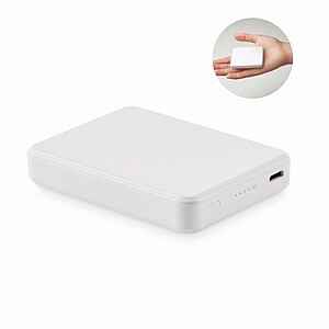 Powerbanka 5000 mAh, bílá
