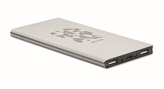 Powerbanka 8000 mAh, stříbrná