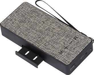 Powerbanka 8000mAh s reproduktorem a zabudovaným stojánkem na mobil - reklamní předměty