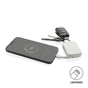 Powerbanka Nexo 2 000 mAh s integr. kabely z RCS, bílá