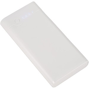 Powerbanka Relay 20 000 mAh, bílá - reklamní předměty