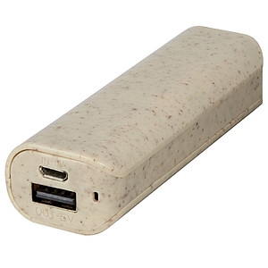 Powerbanka z pšeničné slámy 1200 mAh - reklamní předměty