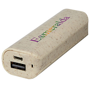 Powerbanka z pšeničné slámy 1200 mAh