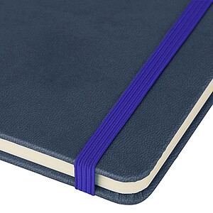 Poznámkový blok A5 s pevnými deskami, tmavě modrá