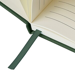 Poznámkový blok A5 s pevnými deskami, tmavě zelená