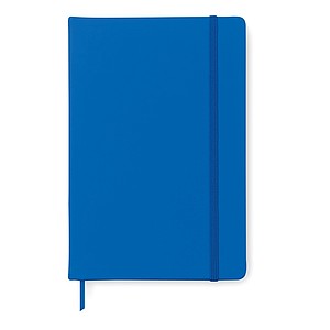 Poznámkový blok A5 v PU obalu, barva královská modrá
