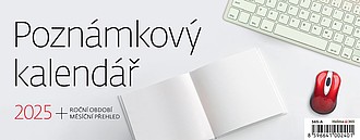 Poznámkový kalendář 2026, stolní kalendář