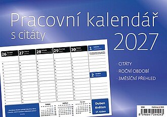 Pracovní kalendář s citáty 2027