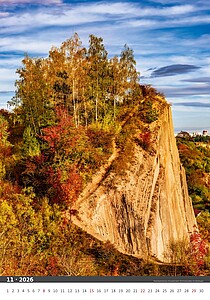 Praha 2026, nástěnný kalendář, prodloužená záda