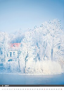 Praha 2027, nástěnný kalendář, prodloužená záda