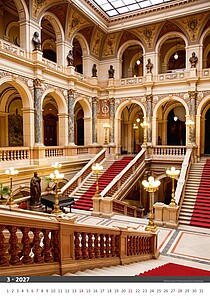 Praha 2027, nástěnný kalendář, prodloužená záda