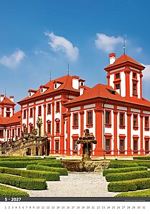 Praha 2027, nástěnný kalendář, prodloužená záda