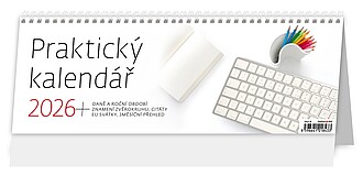 Praktický kalendář 2026, stolní kalendář - reklamní kalendáře