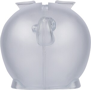 Prasátko z recyklovaného plastu, transparentní