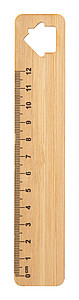 Pravítko 12cm, překližka, motiv domeček - reklamní předměty