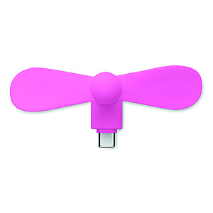 Přenosný ventilátor USB-C, růžová