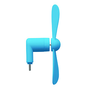 Přenosný ventilátor USB-C, tyrkysová