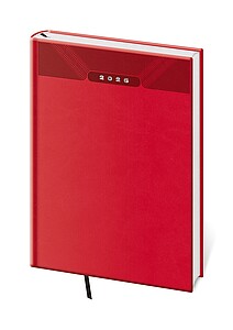 Print 2027 diář týdenní A5, červená