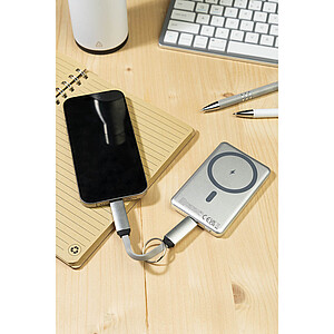 Přívěsek na klíče 60W kabel USB-C, stříbrná