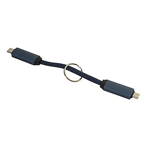 Přívěsek na klíče 60W kabel USB-C, tmavě modrá