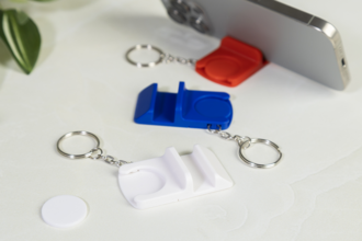 Přívěšek na klíče s mincí do vozíku, bílá