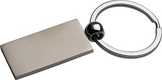 Přívěšek na klíče z masivního kovu, stříbrná - klíčenky s potiskem