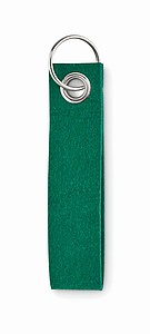 Přívěšek na klíče z RPET plsti, tvar poutka, zelený