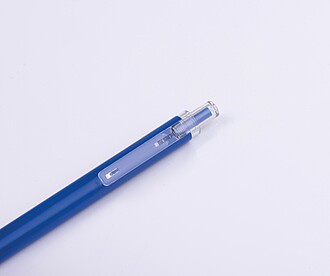 Propiska s průhledným klipem, modrá