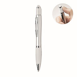 Propiska, stylus a spinner, bílá