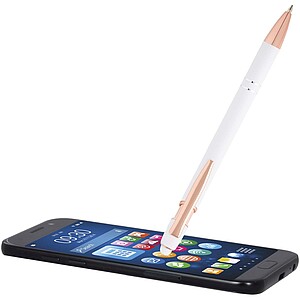 Propiska v barvě růžového zlata, bílá