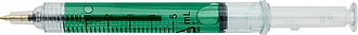 Propiska ve tvaru injekční stříkačky, světle zelená