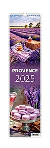 Provence 2025, nástěnný kalendář, prodloužená záda - reklamní kalendáře