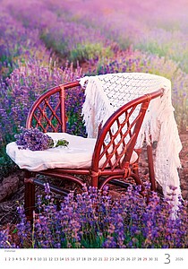 Provence 2026, nástěnný kalendář, prodloužená záda
