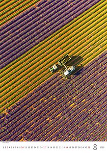 Provence 2026, nástěnný kalendář, prodloužená záda